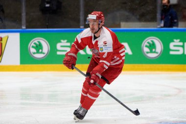 TYCHY, POLAND - 29 Nisan 2022: IIHF 2022 Buz Hokeyi Dünya Şampiyonası Div 1B Sırbistan - Polonya