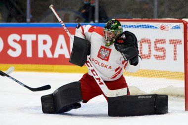 TYCHY, POLAND - 26 Nisan 2022: IIHF 2022 Buz Hokeyi Dünya Şampiyonası Div 1B Polonya - Estonya