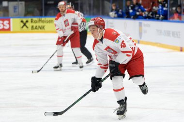 TYCHY, POLAND - 26 Nisan 2022: IIHF 2022 Buz Hokeyi Dünya Şampiyonası Div 1B Polonya - Estonya