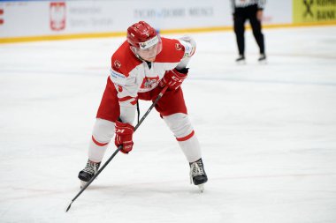 TYCHY, POLAND - 26 Nisan 2022: IIHF 2022 Buz Hokeyi Dünya Şampiyonası Div 1B Polonya - Estonya