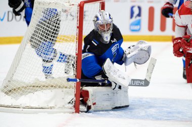 TYCHY, POLAND - 26 Nisan 2022: IIHF 2022 Buz Hokeyi Dünya Şampiyonası Div 1B Polonya - Estonya