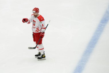 TYCHY, POLAND - 26 Nisan 2022: IIHF 2022 Buz Hokeyi Dünya Şampiyonası Div 1B Polonya - Estonya