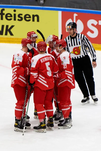 Tychy Polsko Dubna 2022 Hokejový Zápas Iihf 2022 Mistrovství Světa — Stock fotografie