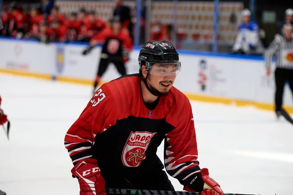 TYCHY, POLAND - 28 Nisan 2022: IIHF 2022 Buz Hokeyi Dünya Şampiyonası Div 1B Japonya - Estonya