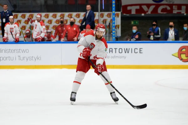 TYCHY, POLAND - 26 Nisan 2022: IIHF 2022 Buz Hokeyi Dünya Şampiyonası Div 1B Polonya - Estonya