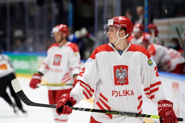 Tychy Poland エイプリル26 2022 Iihf 2022のホッケー試合アイスホッケー世界選手権部門1Bポーランド対エストニア — ストック写真