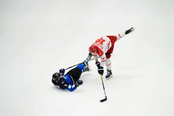 Tychy Polónia Abril 2022 Partida Hóquei Gelo Campeonato Mundial Hóquei — Fotografia de Stock