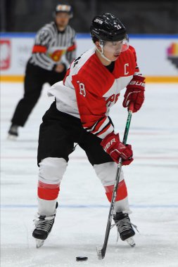 TYCHY, POLAND - 29 Nisan 2022: IIHF 2022 Buz Hokeyi Dünya Şampiyonası Div 1B Polonya - Japonya