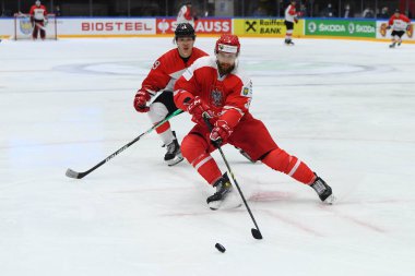 TYCHY, POLAND - 29 Nisan 2022: IIHF 2022 Buz Hokeyi Dünya Şampiyonası Div 1B Polonya - Japonya