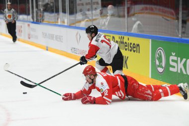 TYCHY, POLAND - 29 Nisan 2022: IIHF 2022 Buz Hokeyi Dünya Şampiyonası Div 1B Polonya - Japonya