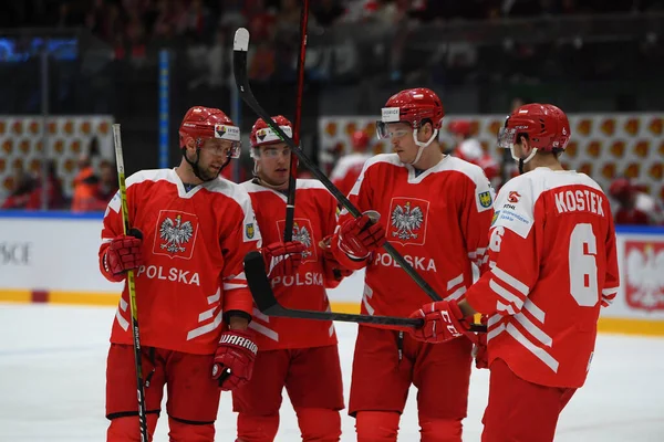 TYCHY, POLAND - 29 Nisan 2022: IIHF 2022 Buz Hokeyi Dünya Şampiyonası Div 1B Polonya - Japonya