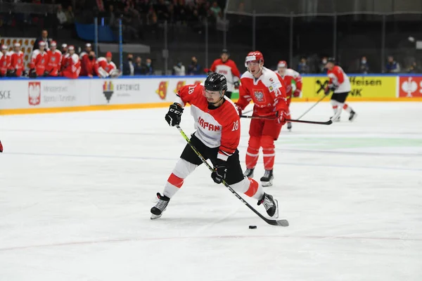 Tychy Poland April 2022 Hockey Match Iihf 2022 Ice Hockey — стоковое фото