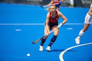 MONCHEGLADBACH, GERMANY - 5 Mayıs 2022: Almanya ve İngiltere arasında SparkassenPark 'ta oynanan FIH Pro League maçı