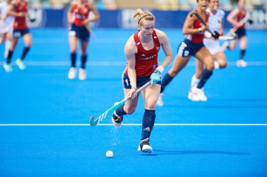 MONCHEGLADBACH, GERMANY - 5 Mayıs 2022: Almanya ve İngiltere arasında SparkassenPark 'ta oynanan FIH Pro League maçı