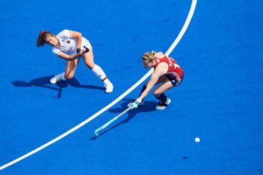 MONCHEGLADBACH, GERMANY - 5 Mayıs 2022: Almanya ve İngiltere arasında SparkassenPark 'ta oynanan FIH Pro League maçı