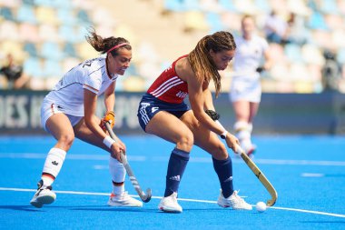 MONCHEGLADBACH, GERMANY - 5 Mayıs 2022: Almanya ve İngiltere arasında SparkassenPark 'ta oynanan FIH Pro League maçı