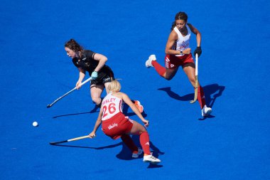 MONCHEGLADBACH, GERMANY - 4 Mayıs 2022: Almanya ve İngiltere arasında SparkassenPark 'ta oynanan FIH Pro League maçı