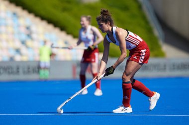 MONCHEGLADBACH, GERMANY - 4 Mayıs 2022: Almanya ve İngiltere arasında SparkassenPark 'ta oynanan FIH Pro League maçı