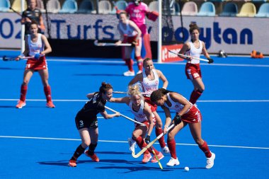 MONCHEGLADBACH, GERMANY - 4 Mayıs 2022: Almanya ve İngiltere arasında SparkassenPark 'ta oynanan FIH Pro League maçı