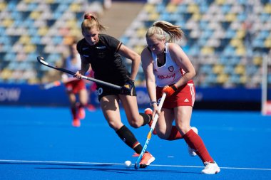 MONCHEGLADBACH, GERMANY - 4 Mayıs 2022: Almanya ve İngiltere arasında SparkassenPark 'ta oynanan FIH Pro League maçı