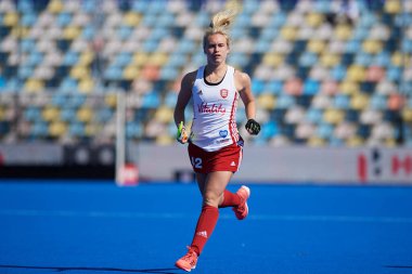 MONCHEGLADBACH, GERMANY - 4 Mayıs 2022: Almanya ve İngiltere arasında SparkassenPark 'ta oynanan FIH Pro League maçı