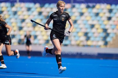 MONCHEGLADBACH, GERMANY - 4 Mayıs 2022: Almanya ve İngiltere arasında SparkassenPark 'ta oynanan FIH Pro League maçı