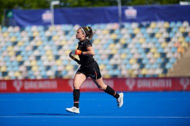 MONCHEGLADBACH, GERMANY - 4 Mayıs 2022: Almanya ve İngiltere arasında SparkassenPark 'ta oynanan FIH Pro League maçı