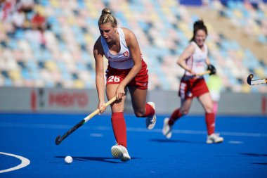 MONCHEGLADBACH, GERMANY - 4 Mayıs 2022: Almanya ve İngiltere arasında SparkassenPark 'ta oynanan FIH Pro League maçı