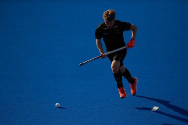 MONCHEGLADBACH, GERMANY - 4 Mayıs 2022: Almanya ve İngiltere arasında SparkassenPark 'ta oynanan FIH Pro League Men maçı