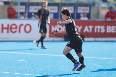 MONCHEGLADBACH, GERMANY - MAY 4, 2022: the FIH Pro League Men game between the Germany and England at the SparkassenPark