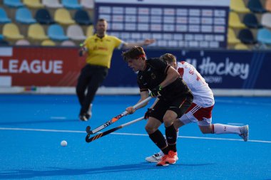 MONCHEGLADBACH, GERMANY - 4 Mayıs 2022: Almanya ve İngiltere arasında SparkassenPark 'ta oynanan FIH Pro League Men maçı