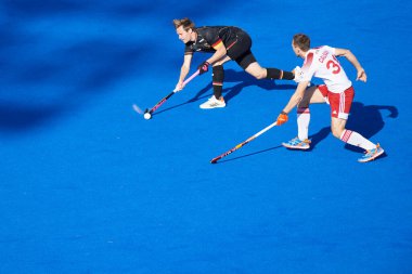 MONCHEGLADBACH, GERMANY - 4 Mayıs 2022: Almanya ve İngiltere arasında SparkassenPark 'ta oynanan FIH Pro League Men maçı