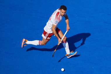 MONCHEGLADBACH, GERMANY - 4 Mayıs 2022: Almanya ve İngiltere arasında SparkassenPark 'ta oynanan FIH Pro League Men maçı