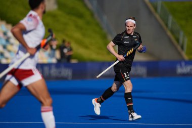 MONCHEGLADBACH, GERMANY - 4 Mayıs 2022: Almanya ve İngiltere arasında SparkassenPark 'ta oynanan FIH Pro League Men maçı