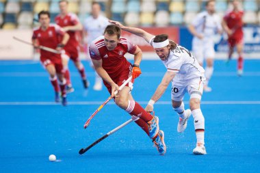 MONCHEGLADBACH, GERMANY - 5 Mayıs 2022: Almanya ve İngiltere arasında SparkassenPark 'ta oynanan FIH Pro League maçı