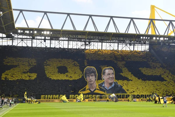 Dortmund Duitsland Mei 2022 Fans Optreden Wedstrijd Van Bundesliga Borussia — Stockfoto