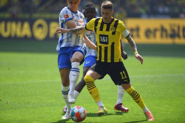 DORTMUND, GERMANY - MAY 14 2022: Marco Reus (captain). The match of Bundesliga Borussia Dortmund vs Hertha Berlin at Signal Iduna Park