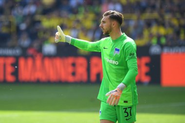 DORTMUND, ALMANY - 14 Mayıs 2022: Marcel Lotka. Bundesliga Borussia Dortmund, Iduna Park 'ta Hertha Berlin' e karşı.
