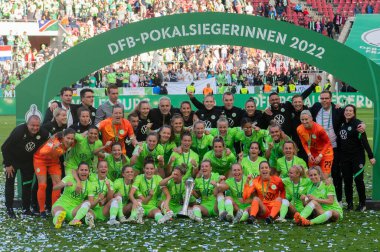 COLOGNE, ALMANY - 28 Mayıs 2022: DFB Pokal Finali der Frauen 2022