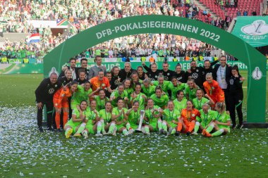 COLOGNE, ALMANY - 28 Mayıs 2022: DFB Pokal Finali der Frauen 2022