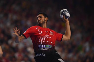 Kolej, Almanya 18 Haziran 2022: 5 Yahia Omar. Yarı final Telekom Veszprem HC Lomza Vive Kielce EHF FINAL4 Men