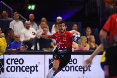 Kolej, Almanya 18 Haziran 2022: 5 Yahia Omar. Yarı final Telekom Veszprem HC Lomza Vive Kielce EHF FINAL4 Men