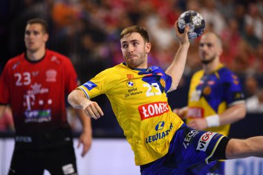 COLOGNE, ALMANY - 18 Haziran, 2022 Arkadiusz Moryto. Yarı final Telekom Veszprem HC Lomza Vive Kielce EHF FINAL4 Men