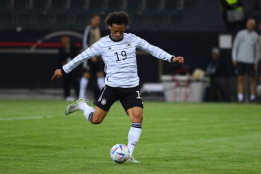 MENCHENGLADBACH, ALMANY - 14 Haziran 2022: Leroy Sane. UEFA Milletler Ligi 'nin Almanya ile İtalya arasındaki maçı.