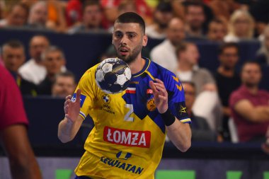 COLOGNE, Almanya - 19 Haziran 2022: 2 Branko Vujovic. EHF FİNAL4 Men Barca - Lomza Vive Kielce