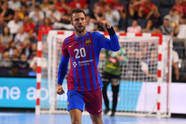 COLOGNE, ALMANY 19 HAZİRAN 2022: 20 Aleix Gomez. EHF FİNAL4 Men Barca - Lomza Vive Kielce