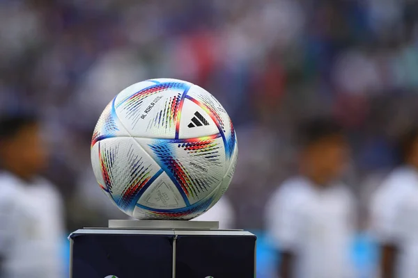 Moenchengladbach Germany June 2022 Official Ball Adidas Football Match Uefa — Stock Photo, Image