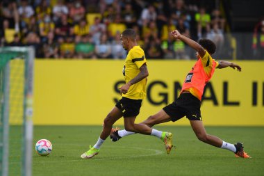 COLOGNE, GERMANY - 29 Haziran 2022 Borussia Dortmund 'un sezon öncesi uygulaması