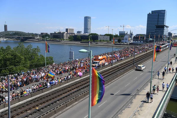 Köln Deutschland Juli 2022 Straßenparade Zum Christopher Street Day Csd — Stockfoto