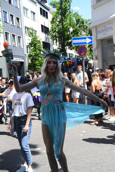 Cologne Germany Hazi Ran 2022 Christopher Street Day Sokak Yürüyüşü — Stok fotoğraf